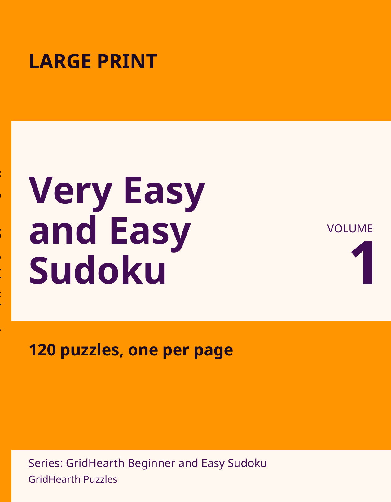 Front cover of Very Easy and Easy Sudoku: Volume 1